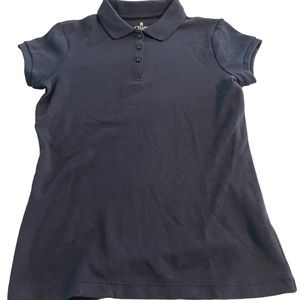 Chaps. Girls 12-14 navy polo shirt
